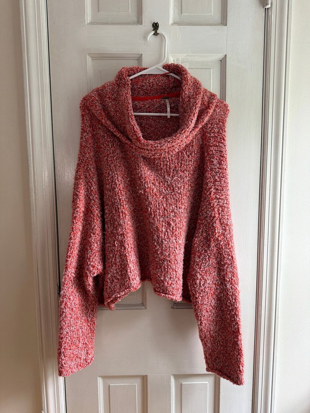 Free People Wine Red Cropped Cardigan Shrug Long Sleeve Women's Size Small